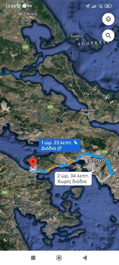 Studio Poseidonia Apartment 75Sqm Corinth Canal Екстериор снимка